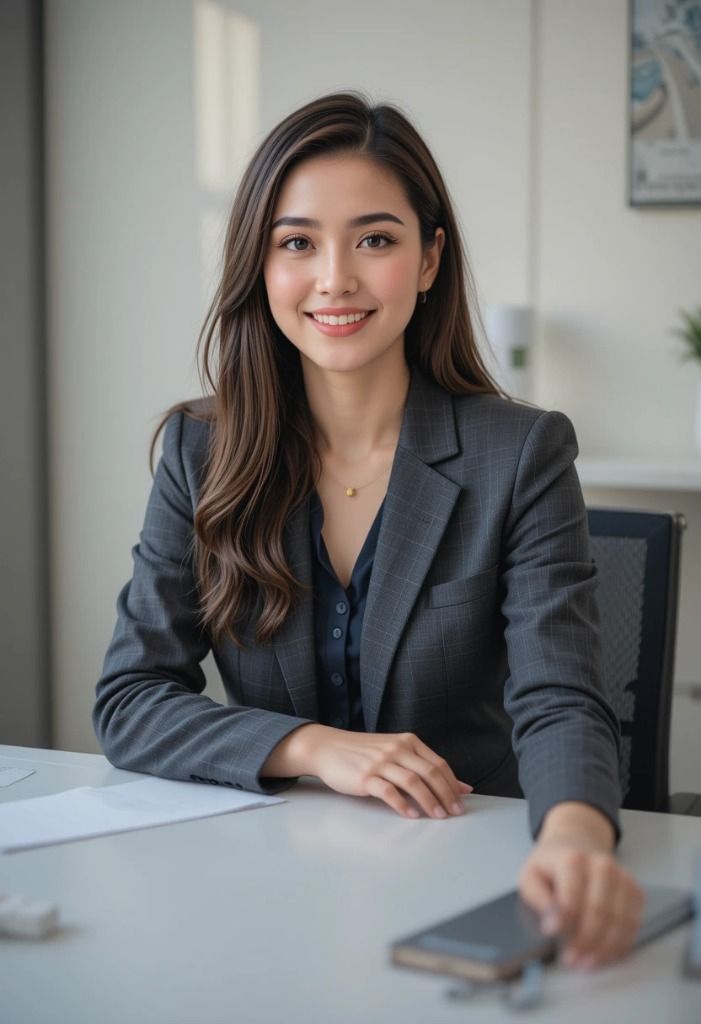 Home modern femme in boardroom style