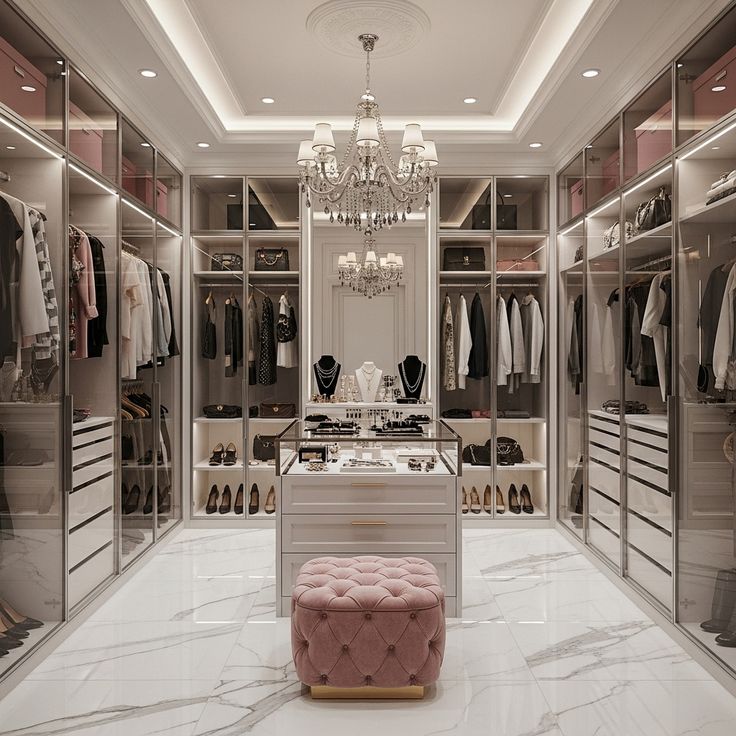 luxurious walk in closet glamorous modern wardrobe design inspiration